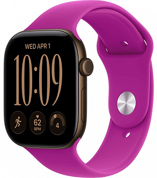 Умные часы Apple Watch Series 12 46mm Dark Bronze Aluminum Case with Sport Band Magenta