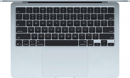 Ноутбук Apple MacBook Air A3240 13.6", 2025, Retina, Apple M4 10 core 4ГГц, 10-ядерный, 16ГБ 512ГБ SSD,  macOS, голубой [mc6u4x/a]