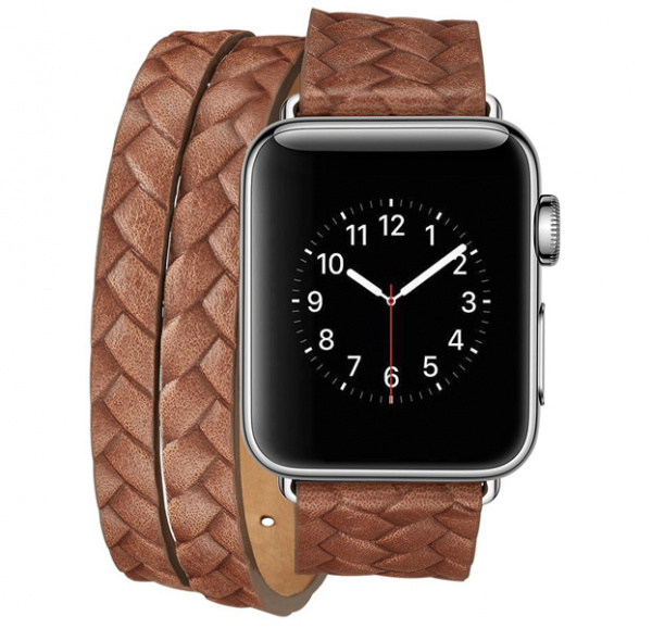 Темно-коричневый ремешок для Apple Watch 38/40 mm Genuine Leather Band