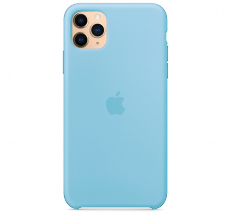 Чехол для iPhone 11 Pro Max Silicone Case силиконовый бирюзовый
