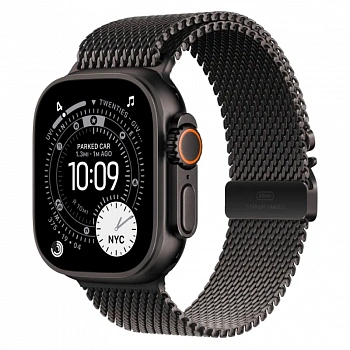 Умные часы Apple Watch Ultra 3 49mm GPS + Cellular Black Titanium Case Black Titanium Milanese Loop Medium