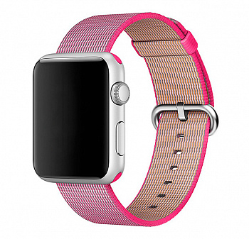 Розовый нейлоновый ремешок для Apple Watch 42/44 mm