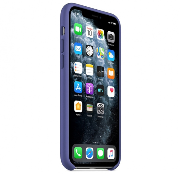 Чехол для iPhone 11 Pro Max Silicone Case силиконовый цвета синей стали