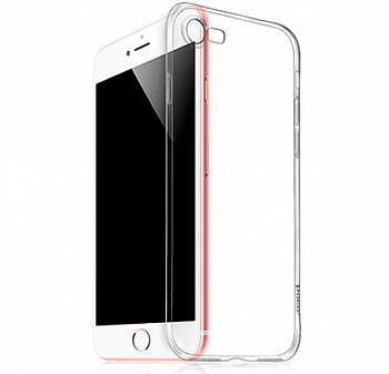 Черный силиконовый чехол для iPhone SE/8/7 Hoco Light