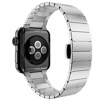 Серебристый стальной ремешок для Apple Watch 42/44 mm Stainless Steel Watchband