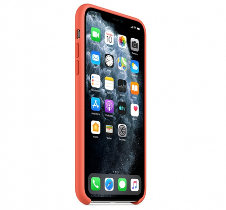 Чехол для iPhone 11 Pro Max Silicone Case силиконовый оранжевый