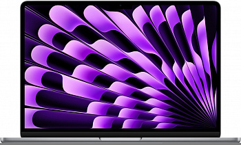 Ноутбук Apple MacBook Air 13 (M3, 8C CPU/8C GPU, 2024), 16 ГБ, 256 ГБ SSD, Space Gray (серый космос) MC8G4