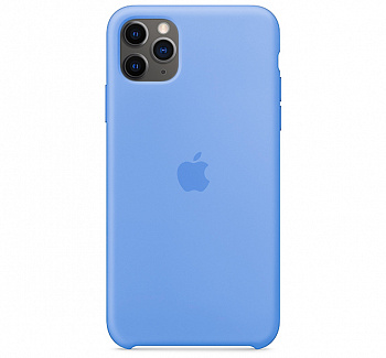 Чехол для iPhone 11 Pro Silicone Case силиконовый голубой