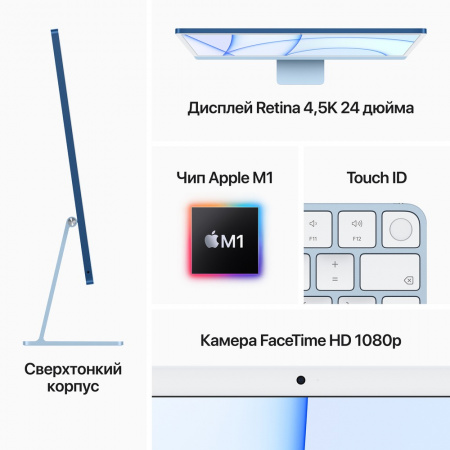 Моноблок Apple iMac 24 M1 512GB, фиолетовый
