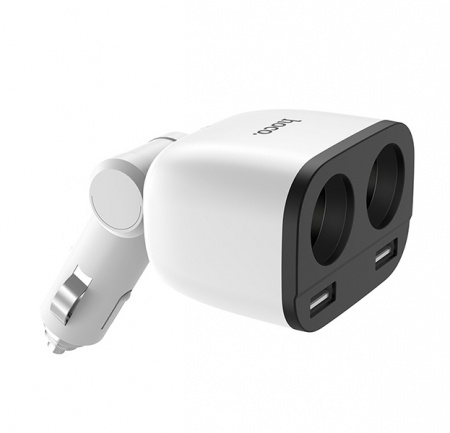 Автомобильное зарядное устройство в прикуриватель 2АЗУ+2USB Hoco Z28