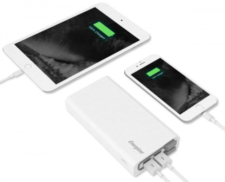 Портативное зарядное устройство Energizer Power Bank UE20001QC 20000 mAh QC 3.0 white