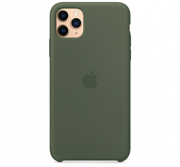 Чехол для iPhone 11 Pro Max Silicone Case силиконовый цвета хаки