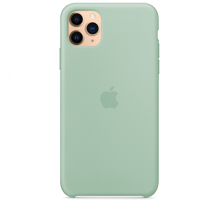 Чехол для iPhone 11 Pro Max Silicone Case силиконовый мятный