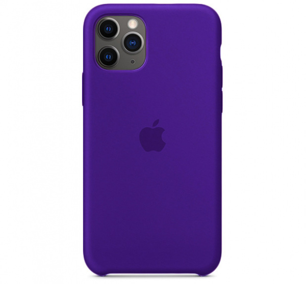 Чехол для iPhone 11 Pro Max Silicone Case силиконовый темно-пурпурный