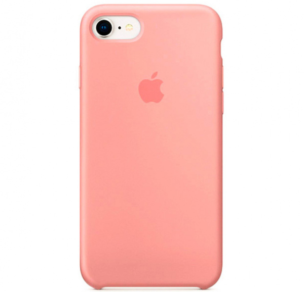 Коралловый силиконовый чехол для iPhone SE/8/7 Silicone Case