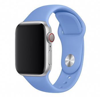 Голубой матовый ремешок для Apple Watch 42/44 mm Sport Band