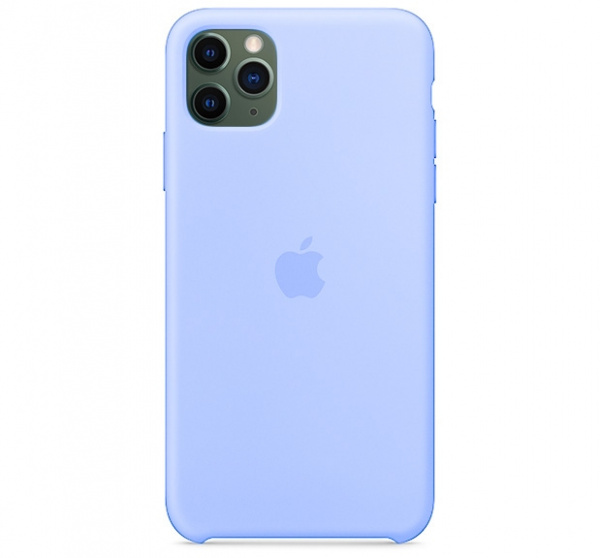 Чехол для iPhone 11 Pro Max Silicone Case силиконовый светло-синий