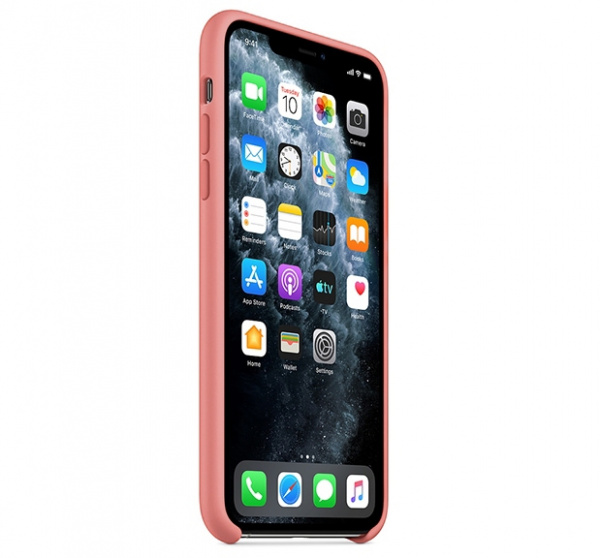 Чехол для iPhone 11 Pro Max Silicone Case силиконовый абрикосовый
