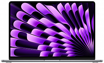 Ноутбук Apple MacBook Air 15 (M3, 8C CPU/10C GPU, 2024), 16 ГБ, 512 ГБ SSD, Space Gray (серый космос) MXD13/MT2E3