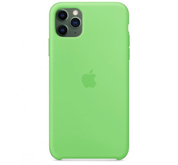 Чехол для iPhone 11 Pro Max Silicone Case силиконовый зеленый