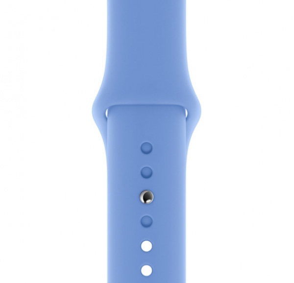 Голубой матовый ремешок для Apple Watch 38/40 mm Sport Band