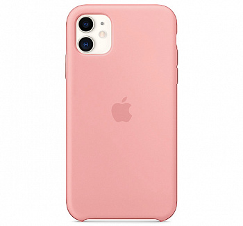 Чехол для iPhone 11 Silicone Case силиконовый персиковый