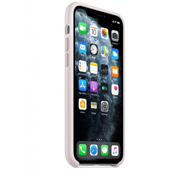 Чехол для iPhone 11 Pro Max Silicone Case силиконовый кремовый