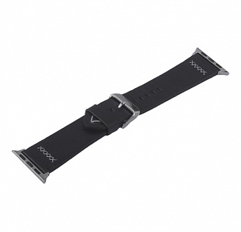 Черный кожаный ремешок для Apple Watch 40/38 mm COTEetCI Leather Premier Band