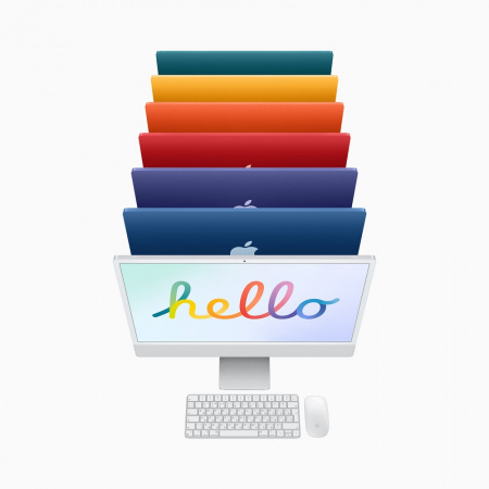 Моноблок Apple iMac 24 M1 (MGPC3RU/A) серебристый
