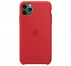 Чехол для iPhone 11 Pro Max Silicone Case силиконовый красный