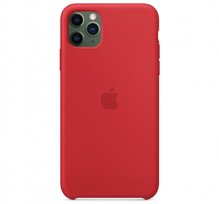 Чехол для iPhone 11 Pro Max Silicone Case силиконовый красный