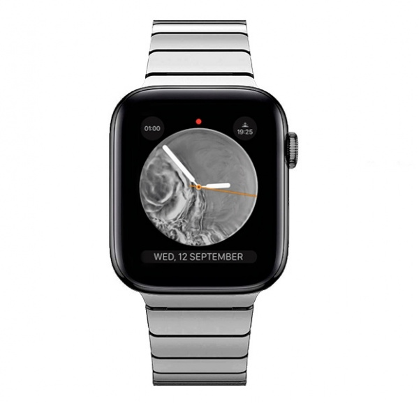 Серебристый стальной ремешок для Apple Watch 42/44 mm Stainless Steel Watchband