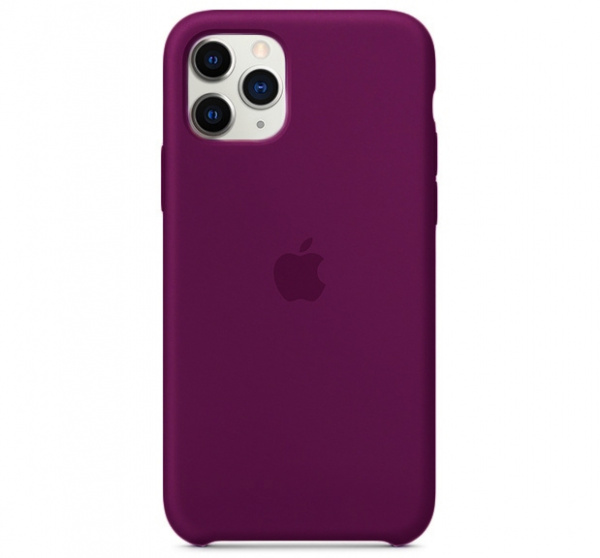 Чехол для iPhone 11 Pro Max Silicone Case силиконовый сливовый
