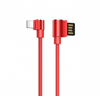 Красный USB-кабель Lightning Hoco U37 Long Roam 1.2m