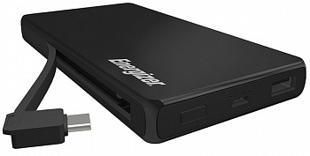 Портативное зарядное устройство с быстрой зарядкой Energizer Power Bank UE10016CQ 10000 mAh Type-C, QC 3.0 black