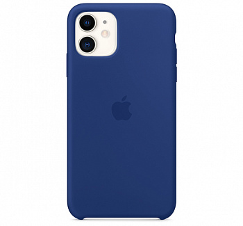 Чехол для iPhone 11 Silicone Case силиконовый сапфировый
