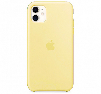 Чехол для iPhone 11 Silicone Case силиконовый канареечный
