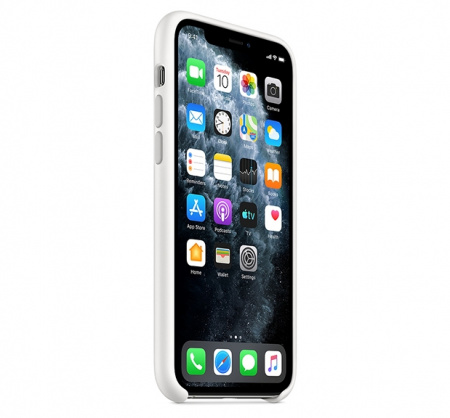 Чехол для iPhone 11 Pro Max Silicone Case силиконовый белый