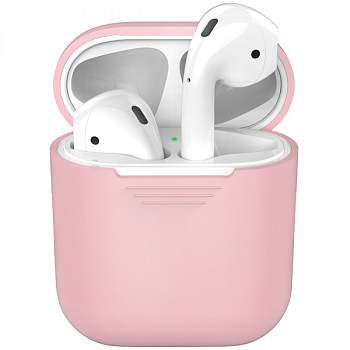 Купить Аксессуар для AirPods Deppa Силиконовый чехол розовый в Сочи
