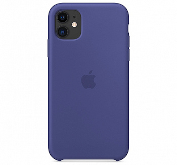 Чехол для iPhone 11 Silicone Case силиконовый кобальтовый
