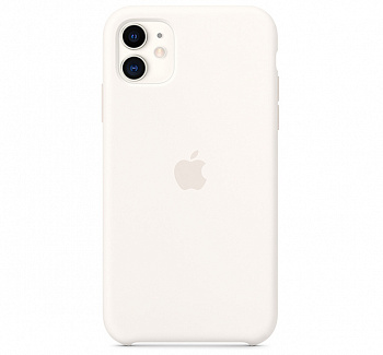 Чехол для iPhone 11 Silicone Case силиконовый белый