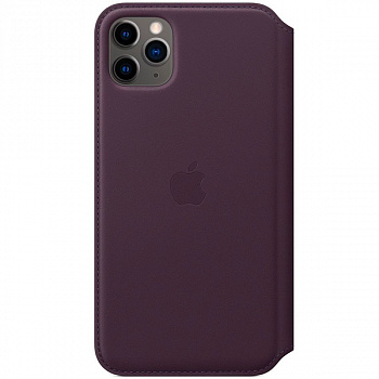 Чехол для iPhone Apple iPhone 11 Pro Max Leather Folio Aubergine