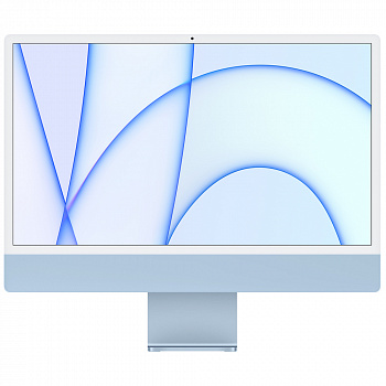 Моноблок Apple iMac 24" 2021 г. 4480x2520, Apple M1 2.064 ГГц, RAM 8 ГБ, SSD 256 ГБ, Apple M1 7-Core, MacOS, синий