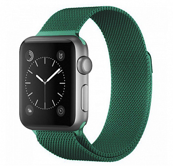 Изумрудный металлический ремешок Milanese Band для Apple Watch 42/44 mm