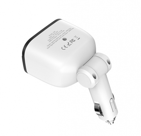 Автомобильное зарядное устройство в прикуриватель 2АЗУ+2USB Hoco Z28