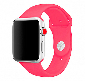Неоново-розовый ремешок для Apple Watch 38/40 mm Sport Band