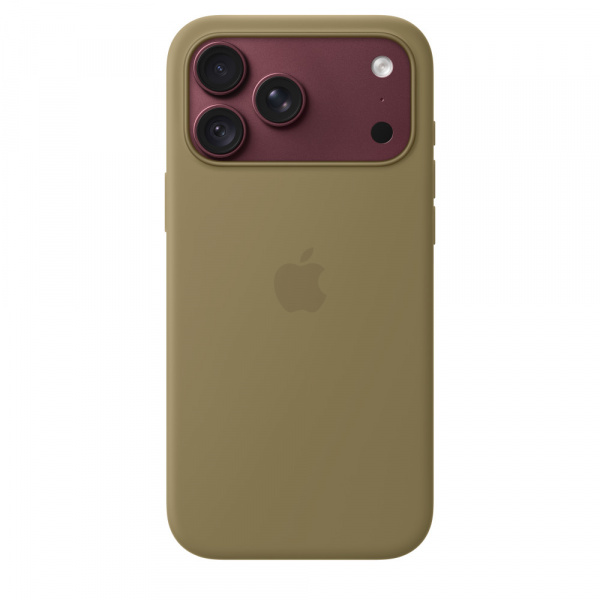 Чехол для смартфона Apple iPhone 18 Pro Max Silicone Case with MagSafe, оливковый
