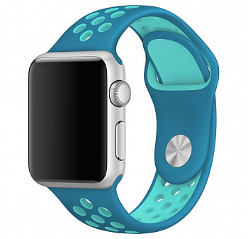 Ремешок Apple Watch 42/44 mm Perforated Sport Band Light Blue/Turquoise