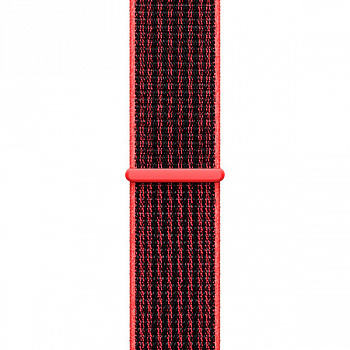 Ремешок Apple 38mm Bright Crimson/Black Nike Sport Loop