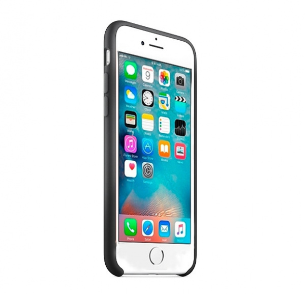 Темно-серый силиконовый чехол для iPhone SE/8/7 Silicone Case